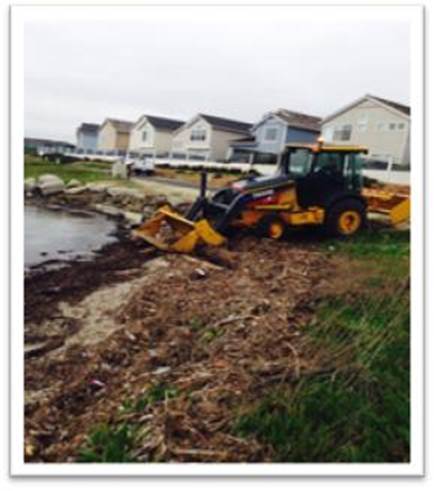 Description: Storm damage cleanup on Marina trail